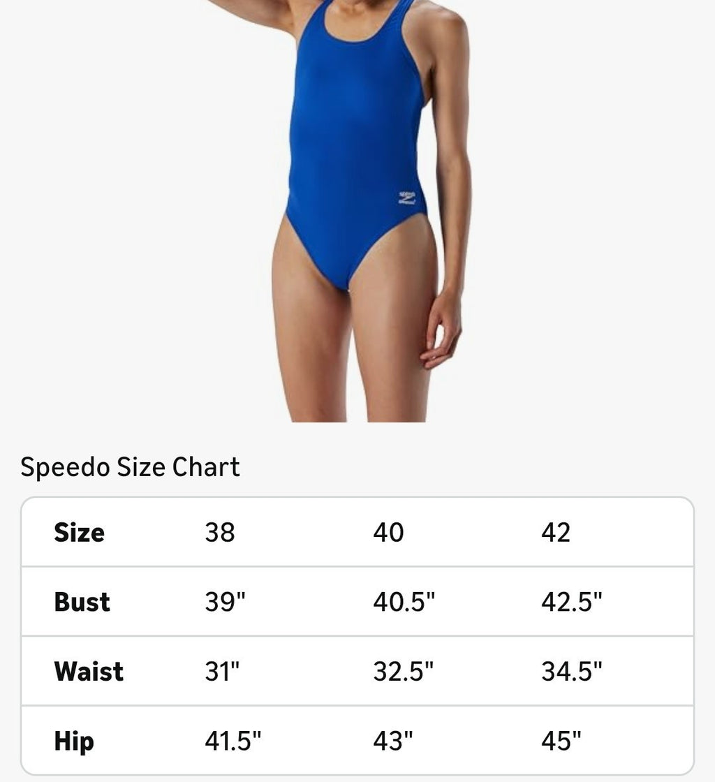 Speedo Women's Swimsuit One Piece Endurance+ Super Pro Solid Blue (14 US/40 EU)